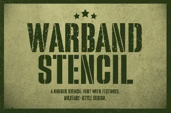 Warband Stencil font