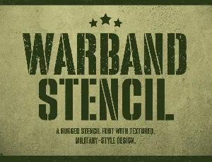 Warband Stencil font