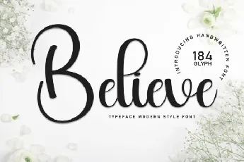 Believe Script font