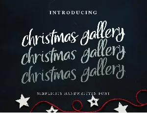 Christmas Gallery font