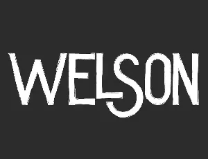 Welson Demo font