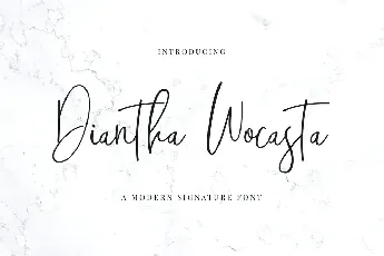 DianthaWocasta font