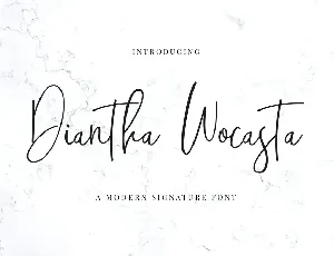 DianthaWocasta font