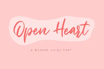 Open Heart font