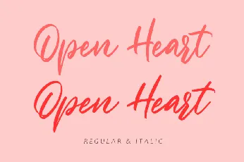 Open Heart font