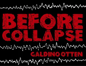 Before Collapse font