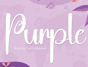 Purple Display font