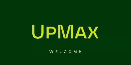 UpMax font