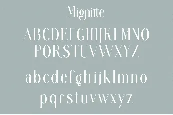 Mignitte & Houdient font