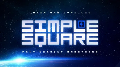 Simple Square font