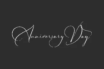 Anniversary Day font