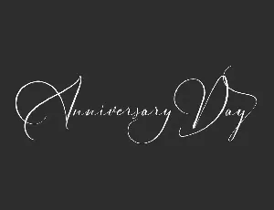 Anniversary Day font