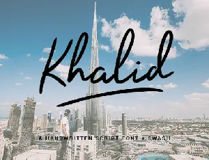 Khalid Handwritten font