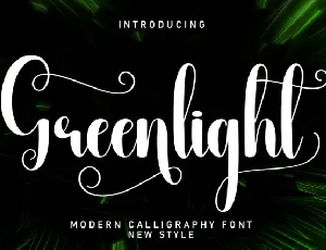 Greenlight Script font