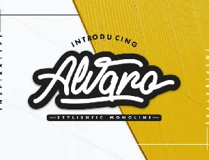 Alvaro Stylistic Monoline font