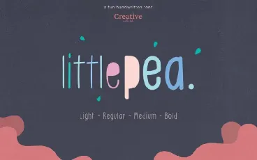 Little Pea Handwritten font