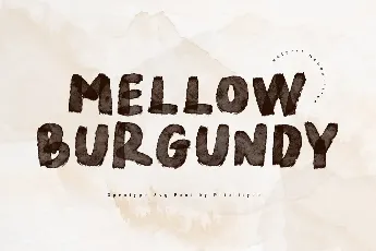 Mellow Burgundy font