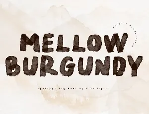 Mellow Burgundy font