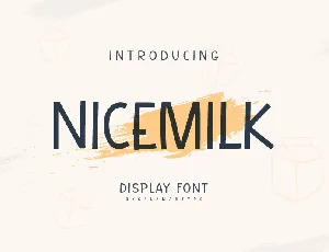 NicemilkDEMO font