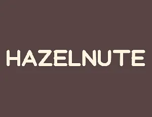 Hazelnute font