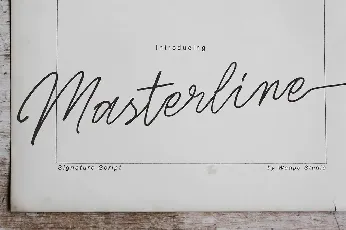 Masterline font