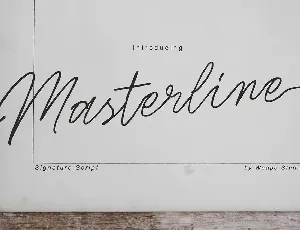 Masterline font