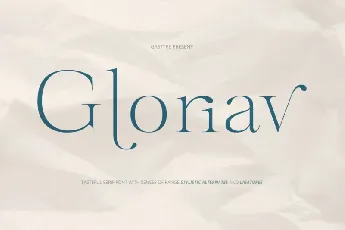 Gloriav Serif font