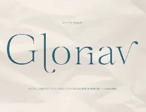 Gloriav Serif font