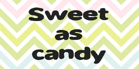 Sweet as candy font