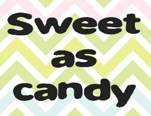 Sweet as candy font