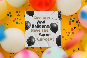 Shiny Balloon font