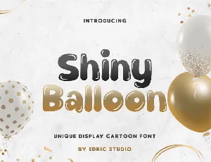 Shiny Balloon font