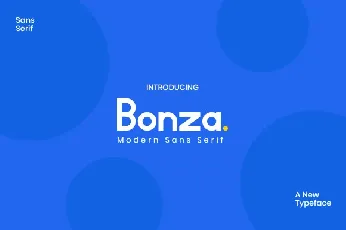 Bonza font