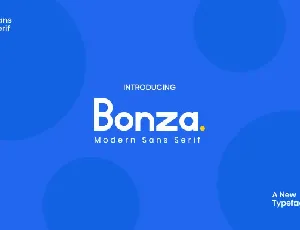 Bonza font