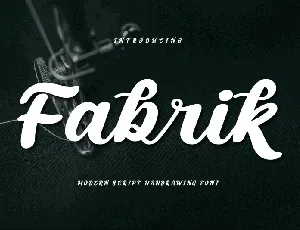 Fabrik Script font
