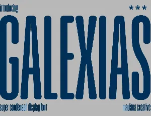 Galexias font