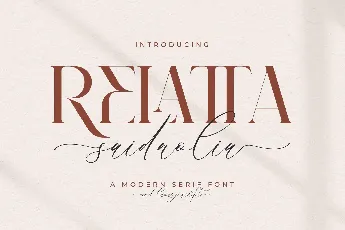 Relatta Saidnolia font