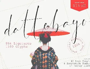 Dattebayo Signature font