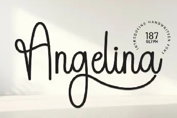 Angelina Script font