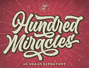 Hundred Miracles font