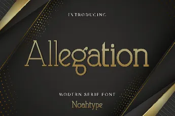 Allegation Demo font