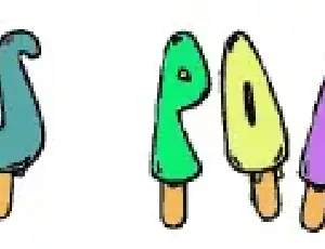 Jenna's Popsicles font