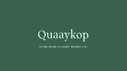 Quaaykop Family font