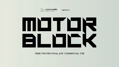 Motorblock font