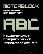 Motorblock font