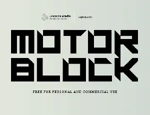 Motorblock font