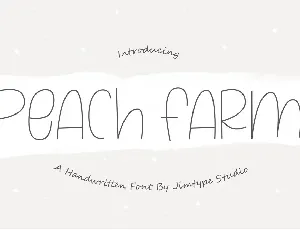 Peach Farm font