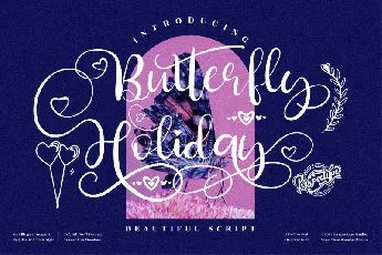 Butterfly Holiday font