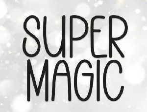 Super Magic Display font