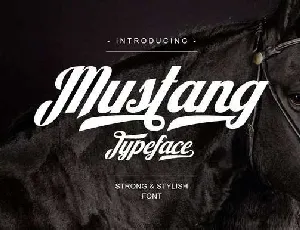 Mustang Script Free font